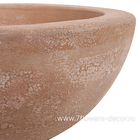 Кашпо Nobilis Marco Antique terra Round (терракота), D31xH13 см - фото 2