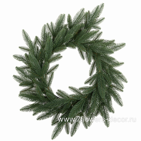 Венок искусственный еловый Романовский (пластик), D65 см - фото 1
