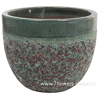 Кашпо Nobilis Marco "Green Lava Jar" (керамика), D46хH37 см - фото 1