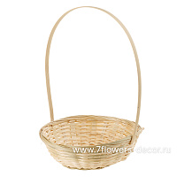 Корзина плетеная (бамбук), D19xH5/31 см - фото 1