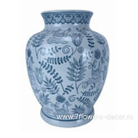 Ваза "Шинаузри Королевский синий" (керамика), D24xH30 см - фото 1