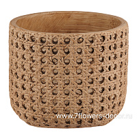 Кашпо "Basket" (керамика), D14,5xH12 см - фото 1