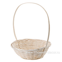 Корзина плетеная (бамбук), D19xH5/31 см - фото 1