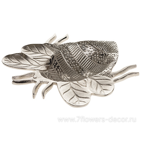 Блюдо декоративное Шмель  (металл), 26x24xH5 см - фото 1