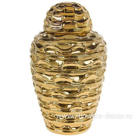 Ваза Шинуазри Gold (керамика), D24xH42 см - фото 1