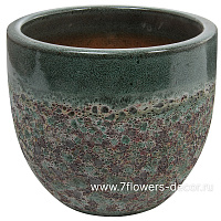 Кашпо Nobilis Marco "Green Lava Jar" (керамика), D35хH31,5 см - фото 1