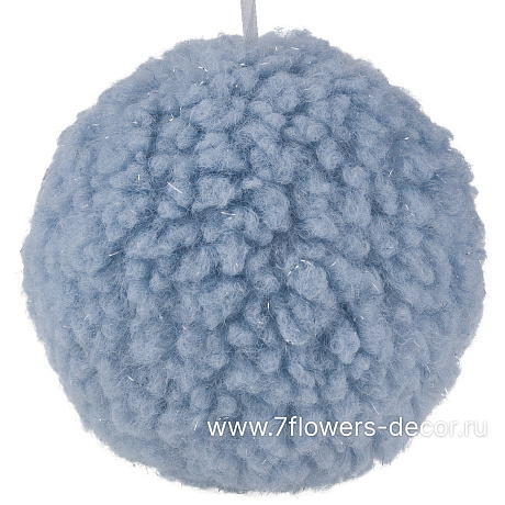 Елочная игрушка Шар (ткань), D9 см - фото 1