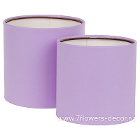 Коробка шляпная, D18xH18 см, D16xH16 см, набор (2 шт), без крышки - фото 1