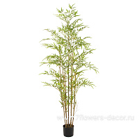 Растение искусственное "Бамбук" в кашпо, H180 см - фото 1