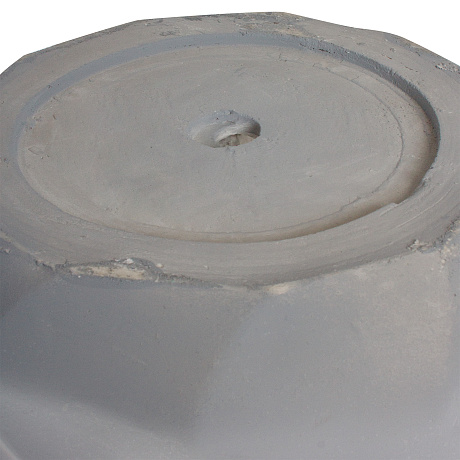 Кашпо Nobilis Marco Scales grey Cylinder (файберклэй), D31,5хH45 см - фото 4