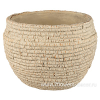 Кашпо "Basket" (керамика), D17xH12,5 см - фото 1