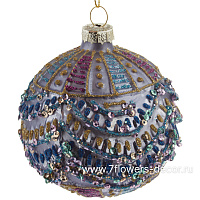 Елочная игрушка "Шар" (стекло), D8 см - фото 1