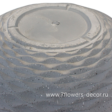 Кашпо Nobilis Marco Cells graphite Jar (файберклэй), D50хH40 см - фото 4
