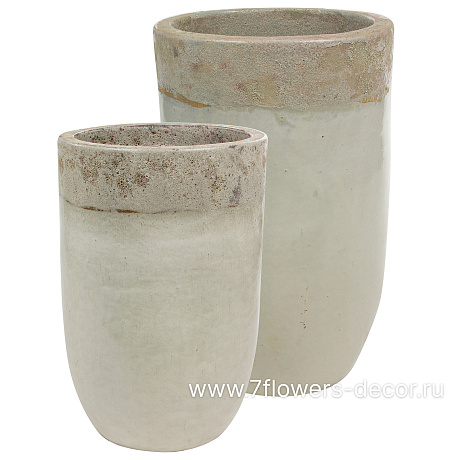 Кашпо Nobilis Marco White beach Vase (керамика), D41хН63 см - фото 5