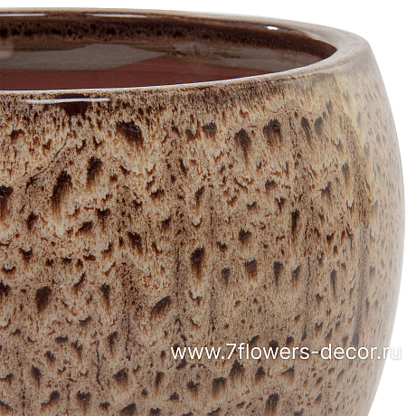 Кашпо Nobilis Marco Sandy Beige Round (керамика), D31хH37 см - фото 2