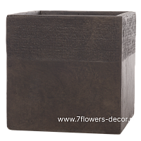 Кашпо Nobilis Marco "Pixels Cube" (GRC), 25x25xH25 см - фото 1