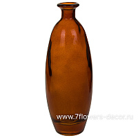 Ваза бутылочная "Йодная С7517" (стекло), D6,5xH17,5 см - фото 1