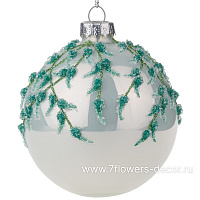 Елочная игрушка "Шар" (стекло), D8 см - фото 1