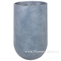 Кашпо Nobilis Marco "Stone grey Jar" (файберглас), D51хH90 см - фото 1