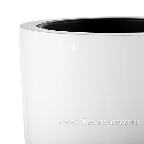 Кашпо полистоун Nobilis Marco Pmlac-white Vase, D55хH185 см с тех.горшком - фото 2