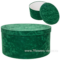 Коробка шляпная (бархат), D60xH30 см - фото 1