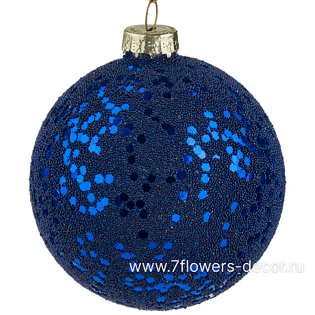 Елочная игрушка Шар (стекло), D8 см - фото 1