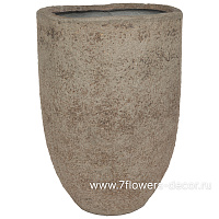 Кашпо Nobilis Marco "Stone Grey Vase" (файкостоун), D52xH75 см - фото 1