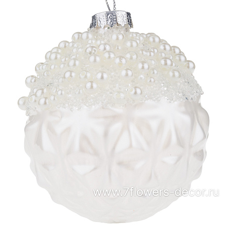 Елочная игрушка Шар (стекло), D8 см - фото 1