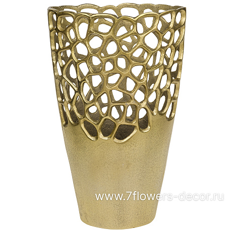 Ваза (металл), 24x14xH39 см, для сухоцветов - фото 1