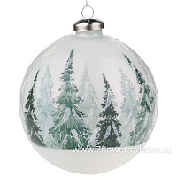 Елочная игрушка "Шар" (стекло), D10 см - фото 1