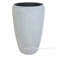 Кашпо полистоун "Pmc-gray Vase", D43хH68 см с тех.горшком - фото 1