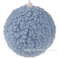 Елочная игрушка "Шар" (ткань), D10 см - фото 1