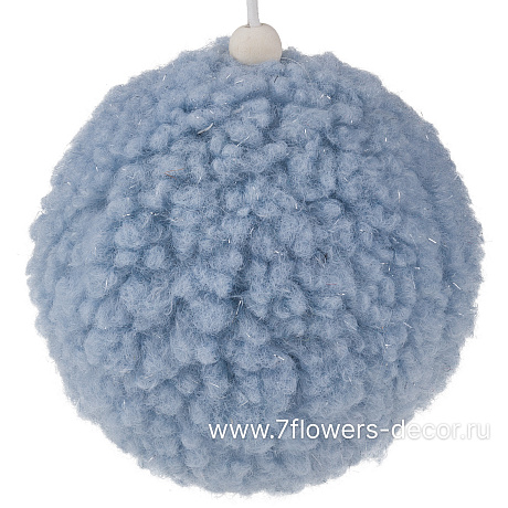 Елочная игрушка Шар (ткань), D10 см - фото 1