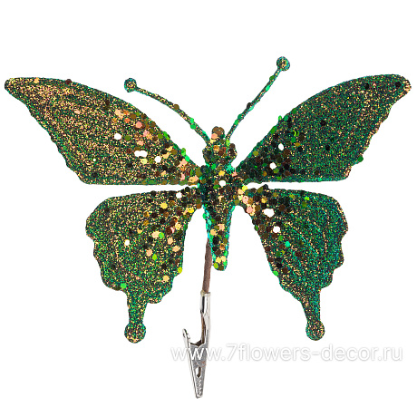 Бабочка на клипе (пластик), 16xH13 см - фото 1