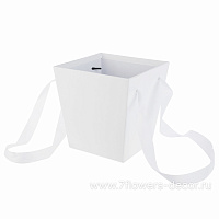 Коробка-кашпо "Трапеция/Принт", 14,5x11xH15 см, с ручкой - фото 1