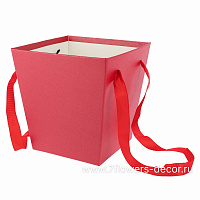 Коробка-кашпо "Трапеция", 17x17xH18 см, с ручкой - фото 1