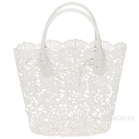 Корзина плетеная "Кружево" (ткань), 21x12xH19 см - фото 1