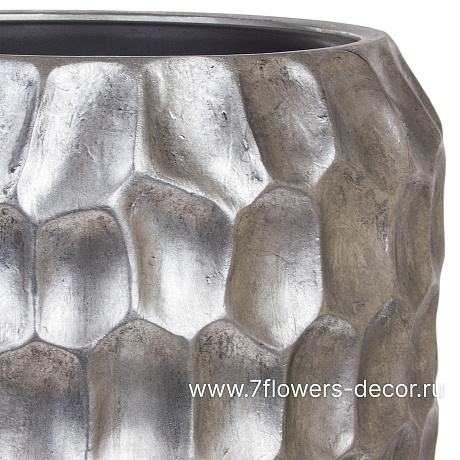 Кашпо Nobilis Marco Pa-alu Cells Vase (полистоун), D34хH97 см, с тех.горшком - фото 2