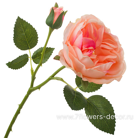 Цветок искусственный Роза пионовидная, H50 см - фото 1