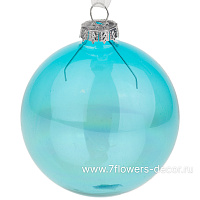 Елочная игрушка "Шар" (стекло), D8 см - фото 1