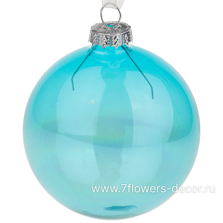 Елочная игрушка Шар (стекло), D8 см - фото 1