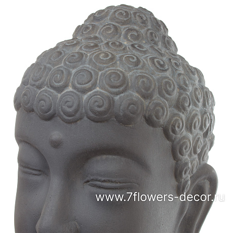 Фигура Nobilis Marco Plain antique grey Buddha, 60х51хH90 см - фото 2