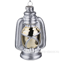 Елочная игрушка "Лампада" (стекло), 7x5xH11 см - фото 1
