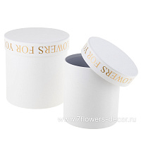 Коробка шляпная "For you flowers", D16xH16,5 см, D13xH14 см, набор (2 шт) - фото 1