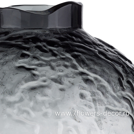 Ваза Ice (стекло), D19xH27 см - фото 2