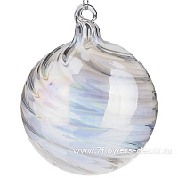 Елочная игрушка "Шар" (стекло), D8 см - фото 1