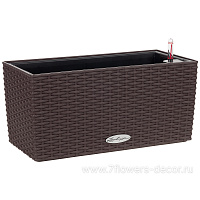 Кашпо Lechuza "Balconera Cottage 40 Complete mocha" (пластик), 40x19xH19 см - фото 1
