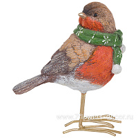 Фигура "Снегирь" (полирезин), 15x8,5xH14,5 см - фото 1