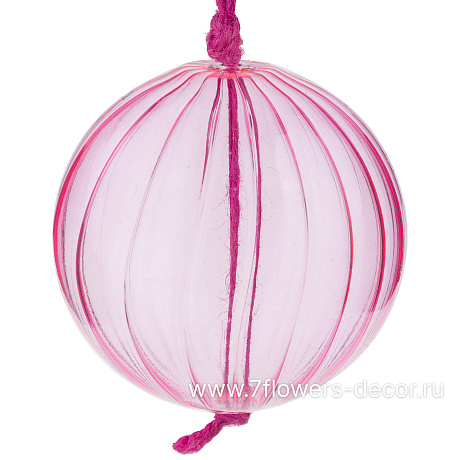 Елочная игрушка Шар (стекло), D8 см - фото 1