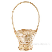 Корзина плетеная (ива), D28xH23/58 см - фото 1